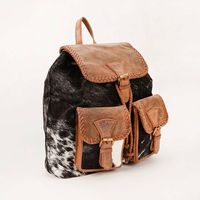 Tas Ransel Kulit Sapi Asli Vintage Buatan Tangan Gaya Bohemian Barat India Unisex Anti Air Anti Maling, Produk Baru Terlaris