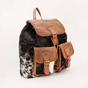 กระเป๋าเป้หนังวัวแท้ ขายดีรุ่นใหม่ สไตล์วินเทจ ผลิตด้วยมือ หนังแท้ ผลิตภัณฑ์หนังแท้ แฟชั่นสไตล์ตะวันตก สำหรับทุกเพศ ป้องกันการโจรกรรม - Product Image 2