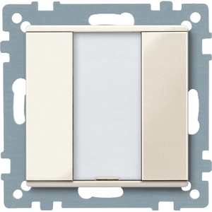 Interruttori a Muro SCHNEIDER ELECTRIC Serie M, 1 Modulo, Pulsante, Bianco Lucido, Modello MTN617144 - Product Image 1
