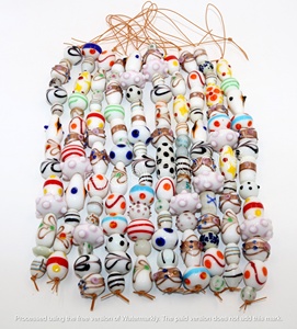 Cuentas de vidrio, cuentas de trabajo de lámpara, 10 hebras, estilos mixtos, formas y colores para la fabricación de joyas - Product Image 6