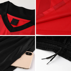 Custom Gradient Color Soccer Wear Sets High Quality 100% Polyester Comfortable Durable OEM Sportswear for Adults Printed Logo - Product Image 3