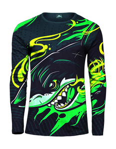 Camiseta de Pesca de Manga Larga con Protección Solar UPF50, Transpirable, de Secado Rápido, con Estampado por Sublimación, Talla Grande, con Logotipo Personalizado - Product Image 1