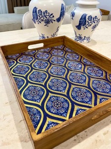 Bandeja de resina decorativa hecha a mano patrón de caramelo perla moda Casual servir regalo Festival oferta válida hasta el 31 Dec 2025 - Product Image 2