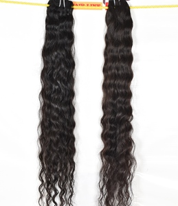 Extensions de cheveux humains non traités 100% vierges indiens Remy Natural Wave Double Weft Deep Wave - Product Image 2