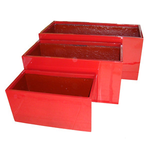 5 pièces de pots à fleurs en céramique Chau Viet de haute qualité, écologiques, légers, de forme moderne, pour l'extérieur, toutes saisons - Product Image 4