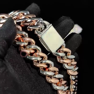 สร้อยคอฮิปฮอปคิวบาสำหรับผู้ชาย/ผู้หญิงเงินสเตอร์ลิง925ชุบทองอย่างดี VVS เพชรโมอิสซาไนต์ธรรมชาติที่ปลูกในแล็บ - Product Image 6