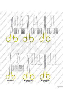 Tijeras de iris de carburo de tungsteno METZENBAUM de primera calidad de 4,5 "y todos los tamaños, Tijera con mango de anillo de oro recto y curvo - Product Image 2