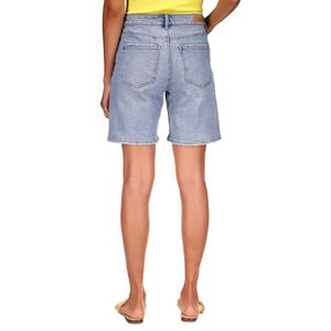 Bermuda in denim da donna Sanctuary, stile casual dritto, con stampa vintage effetto distressed, vita alta, taglie forti, vestibilità ampia, taglia 27, blu - Product Image 2