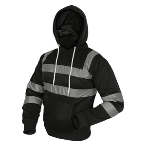 Vêtements de travail de sécurité de conception OEM Vestes de sécurité pour hommes avec bandes réfléchissantes Vente en gros Veste à glissière avant de haute qualité - Product Image 6