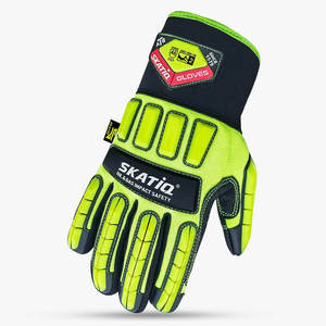 GUANTE DE SEGURIDAD DE IMPACTO TPR ACOLCHADO HEXÁGONO DE ALTA RESISTENCIA-ALTA CALIDAD IMPERMEABLE Y ANTIDESLIZANTE con PROTECCIÓN DE RETROCESO - Product Image 1