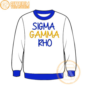 Sudadera de lana de algodón Sigma Gamma Rho personalizada de alta calidad, Jersey bordado, chaqueta para mujer, ropa griega, estilo de hermandad - Product Image 6