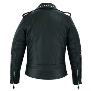 Ventes en gros 2025, veste en cuir à col montant pour homme, style rock punk, gothique, tribal, rivets, franges, vestes punk classiques - Product Image 3