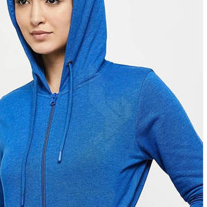 Sudaderas con Capucha y Cremallera para Mujer, Estilo Urbano, Ropa Casual para Invierno, Transpirable, de Poliéster/Algodón, OEM ODM - Product Image 5