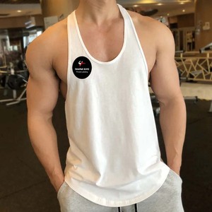 100% algodón ropa deportiva camisetas sin mangas logotipo personalizado Cool Fit músculo gimnasio entrenamiento camiseta sin mangas liso 3D bordado Formal - Product Image 5