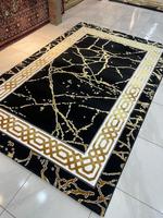 Tapis de voyage réversible imperméable et antibactérien en polyester doux à motif floral oriental SHINE WELL Goldenmoon Home Decor