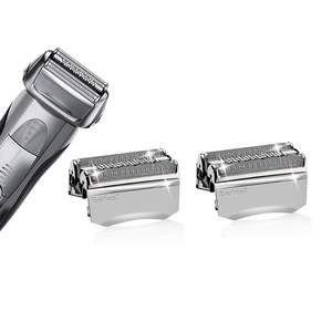 Paquete de 2 cabezales de repuesto para afeitadora eléctrica, para rostro y cuerpo, idioma de operación en alemán, cuchillas dobles y triples, características lavables - Product Image 2