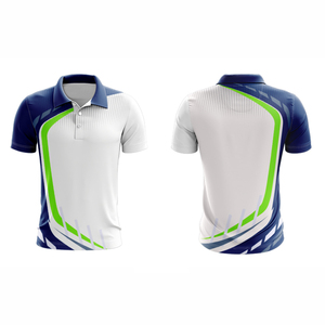 T-shirt polo de sport en polyester décontracté pour hommes, extensible dans les quatre sens, évacuant l'humidité, respirant, polo de golf, avec impression de logo personnalisé, vente en gros - Product Image 3