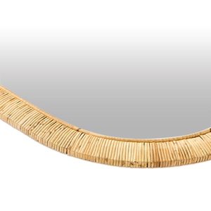 Nouveaux miroirs muraux en bois en osier antique miroirs suspendus classiques en jonc de mer naturel arrondi pour la décoration de la maison - Product Image 6