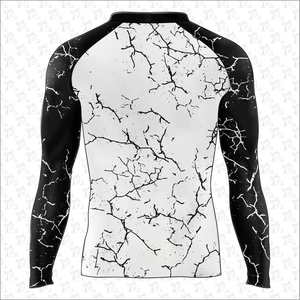 Suministro directo de fábrica de manga larga para hombres Rash Guard Diseño personalizado Ropa deportiva Impresión sublimada Venta caliente Logotipo personalizado - Product Image 5