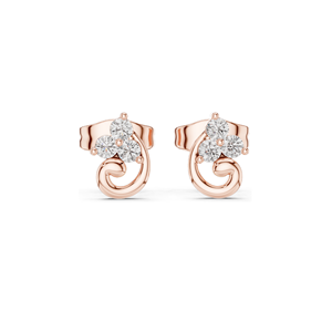 Pendientes de Diamantes de Laboratorio para Mujer, 0.15 CT, Oro de 18KT, 14KT, 10KT y Plata 925, Opciones de Moissanita y Diamante, Oro Rosa y Amarillo - Product Image 1