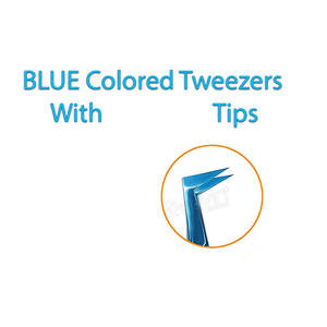 Imprimir Logo 45 Pinzas de punta de fibra de 90 grados Personalización Dijes Pinzas Duos Volumen Aislamiento Bota Pinzas de extensión de pestañas finas - Product Image 5