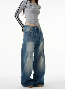 กางเกงยีนส์ขาสั้นสุดฮิตแนวสตรีทแบบอเมริกันกางเกงเอวสูงมีระบายแฟชั่นสำหรับผู้หญิง - Product Image 2