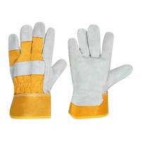 Kanadische Rigger XL Spaltleder-Sicherheitshandschuhe EN420 Zertifiziert Chrom/AZO-Frei Langlebig Hochbelastbar Feuerfest Antistatisch