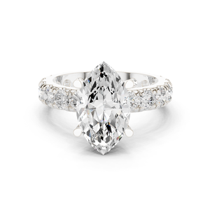 10K Crystal Butterfly <b>Ring</b> <b>Adjustable</b> <b>Size</b> - Product Image 3