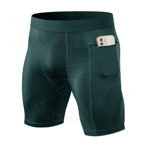 Pantalones cortos de compresión de algodón de alta calidad para hombre, pantalones cortos deportivos transpirables con logotipo personalizado, tallas XS 6XL, cintura elástica, lona informal, OEM - Product Image 5