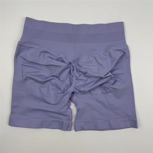 กางเกงขาสั้นปั่นจักรยานสำหรับเล่นยิมของผู้หญิงกางเกงผ้าโพลีเอสเตอร์เอวยางยืดระบายอากาศทรงผอมพอดีกับเอวซักโลโก้ - Product Image 6