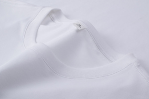 T-shirt Homme Unisexe Décontracté 210g, Col Personnalisable, Couleur Unie, Motif 3D, Poids Lourd, Coupe Surdimensionnée, Personnalisable - Product Image 3