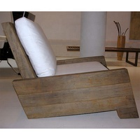 Chaise en bois récupéré fantaisie Chaise de canapé en bois récupéré