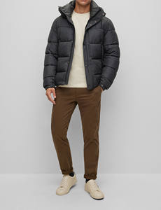 Casual Canvas Waterproof Breathable Hooded <b>Zip</b>-<b>Up</b> Coat Wholesale High Quality Thick Winter Puffer Jacket for Men - Product Image 2