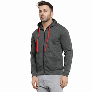 Custom <b>Men</b> Full Zip Hoodie <b>Thick</b> <b>Fleece</b> Sweatshirt Casual Sportswear Outdoor Winter <b>Jacket</b> with Logo Printing Breathable - Product Image 4