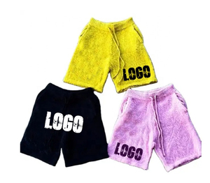 Oem Custom Logo Manufacture High Quality Plus Size Men's Mohair Shorts Summer Custom <b>Wool</b> Plain Oversize Women Short Fuzzy <b>Pants</b> - Product Image 2