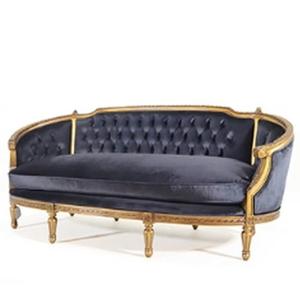 Meuble canapé en bois d'acajou no 5507 pour s'asseoir dans le salon et la salle familiale équipé de mousse souple - Product Image 2