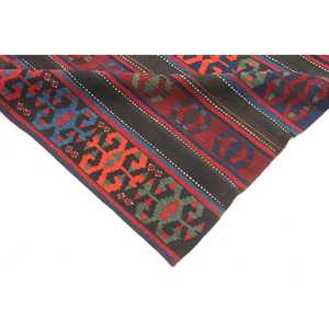 Tapis vintage 6x9,3 pieds, tapis turc, tapis à motifs floraux rouges en laine - Product Image 5