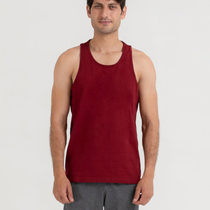 2025 Summer High Elastic Knitted Casual Gym Tank Tops Custom Polyester Breathable Men's Fitness - Product Image 1