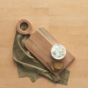 Planche à découper en bois de qualité supérieure Couleur bois naturel pour hacher les légumes et les fruits Prix en Inde - Product Image 2