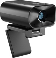 Powerology 1080P Webcam konferensi, kamera Web Video Chat PC komputer Laptop Internal kelas Online pertemuan panggilan Video