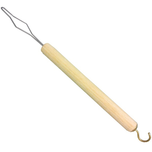 Crochet en bois facile à utiliser pour personnes âgées avec crochet en acier, longueur 27,4 cm, sûr et de haute qualité (long) - Product Image 1