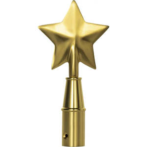 ปลายเสาธงทองเหลืองรูปดาวห้าแฉกสำหรับเสาธงในร่มและเสาธงขบวนพาเหรดขนาดเส้นผ่านศูนย์กลาง 1 นิ้ว ผลิตจากโพลีเอสเตอร์ทนทานสำหรับธงและแบนเนอร์ - Product Image 4