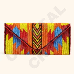 Bolso de mano de fiesta con cuentas personalizado de flamencos rosas y blancas, bolso de noche de diseñador, bolsos de hombro para mujer, monederos y bolsos de lujo para fiestas - Product Image 2