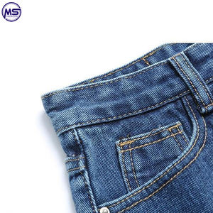 Vente en gros de vêtements pour femmes, short en jean léger de haute qualité avec impression de Logo personnalisé - Product Image 5