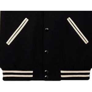 Veste universitaire en cuir véritable sur mesure, vente en gros d'usine, conception OEM, respirante, coupe-vent, haute qualité, broderie sur le devant pour hommes - Product Image 4