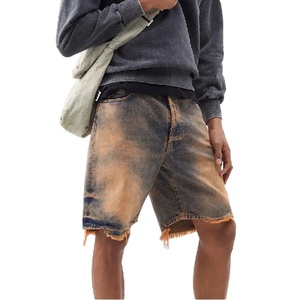 Best Selling High Quality Custom Made Men's Distressed Jeans Shorts Eco-Friendly Breathable Men Acid Wash Shorts In Pakistan - Product Image 5