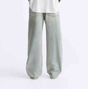 กางเกงยีนส์ทรงหลวมสำหรับผู้ชายทรงหลวมแนวสตรีทกางเกงยีนส์แฟชั่นโอเวอร์ไซส์ทันสมัย - Product Image 3