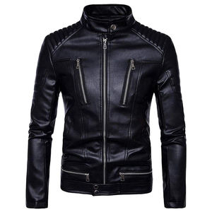 Veste tendance en cuir véritable pour hommes Personnaliser la veste en cuir Manteau d'hiver Couleur et design personnalisés Blousons aviateur - Product Image 1