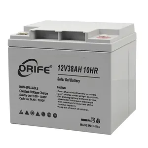 ORIFE Custom Monitoring System Solar Gel 12v 38ah Montage maschinen Ladegerät Blei-Säure-Batterie