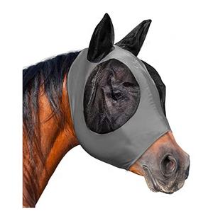 Masque anti-mouches en polyester de haute qualité, couleurs et tailles personnalisables pour l'équitation avec logo personnalisé - Product Image 4